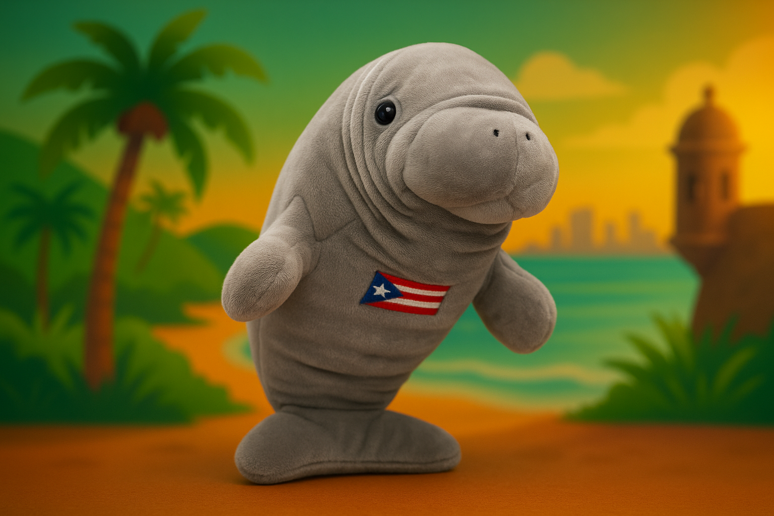 Manny the Manatee – Puerto Rico Endangered Species Plush Toy