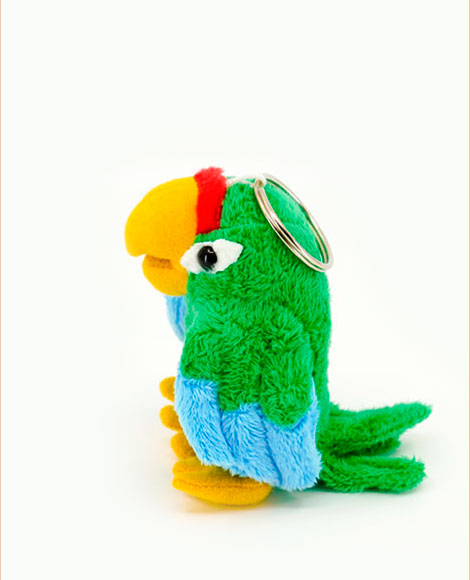 Puerto Rican Parrot Keychain (Musical)  | Llavero de Cotorra Puertorriqueña (Musical)