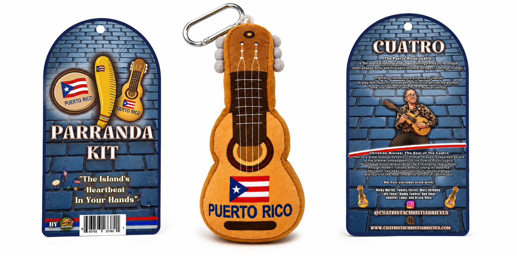 PARRANDA KIT / Cuatro, Guiro & Pandero