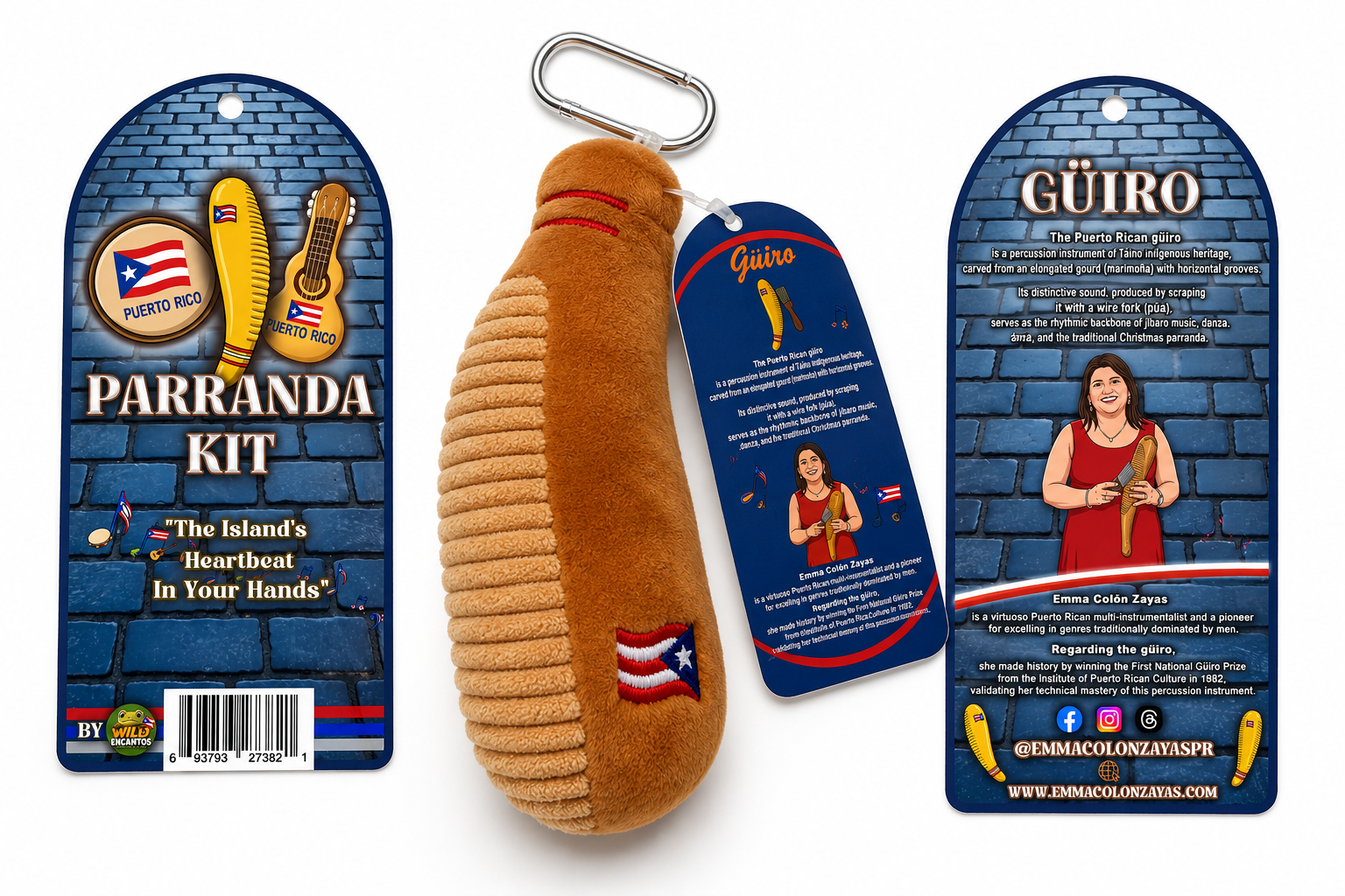 PARRANDA KIT / Cuatro, Guiro & Pandero