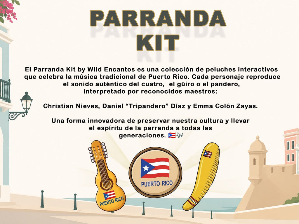 PARRANDA KIT / Cuatro, Guiro & Pandero